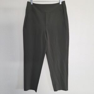 Athleta Womens Pants Green Brooklyn Mid Rise Ankle Tailored Fit Stretch Size 10